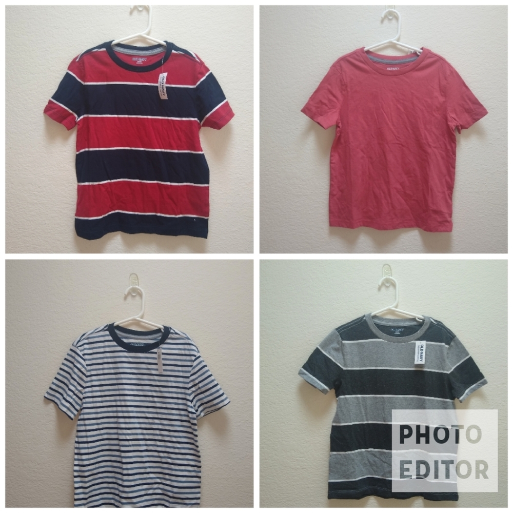 4 Old Navy Boys Crew Neck T Shirts Small